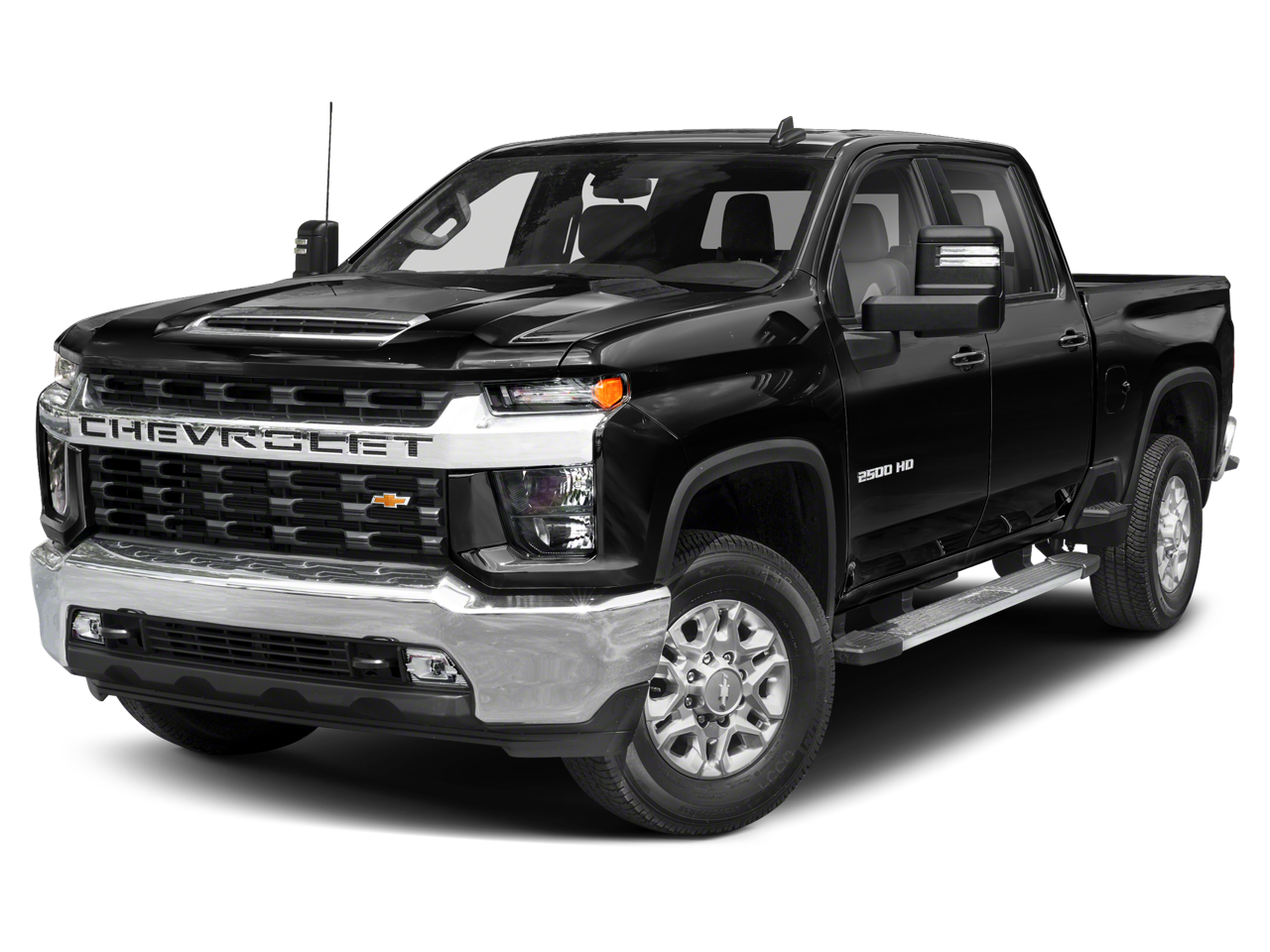 2020 Chevrolet Silverado 2500 HD LT in Silver Ice Metallic — front three-quarter view