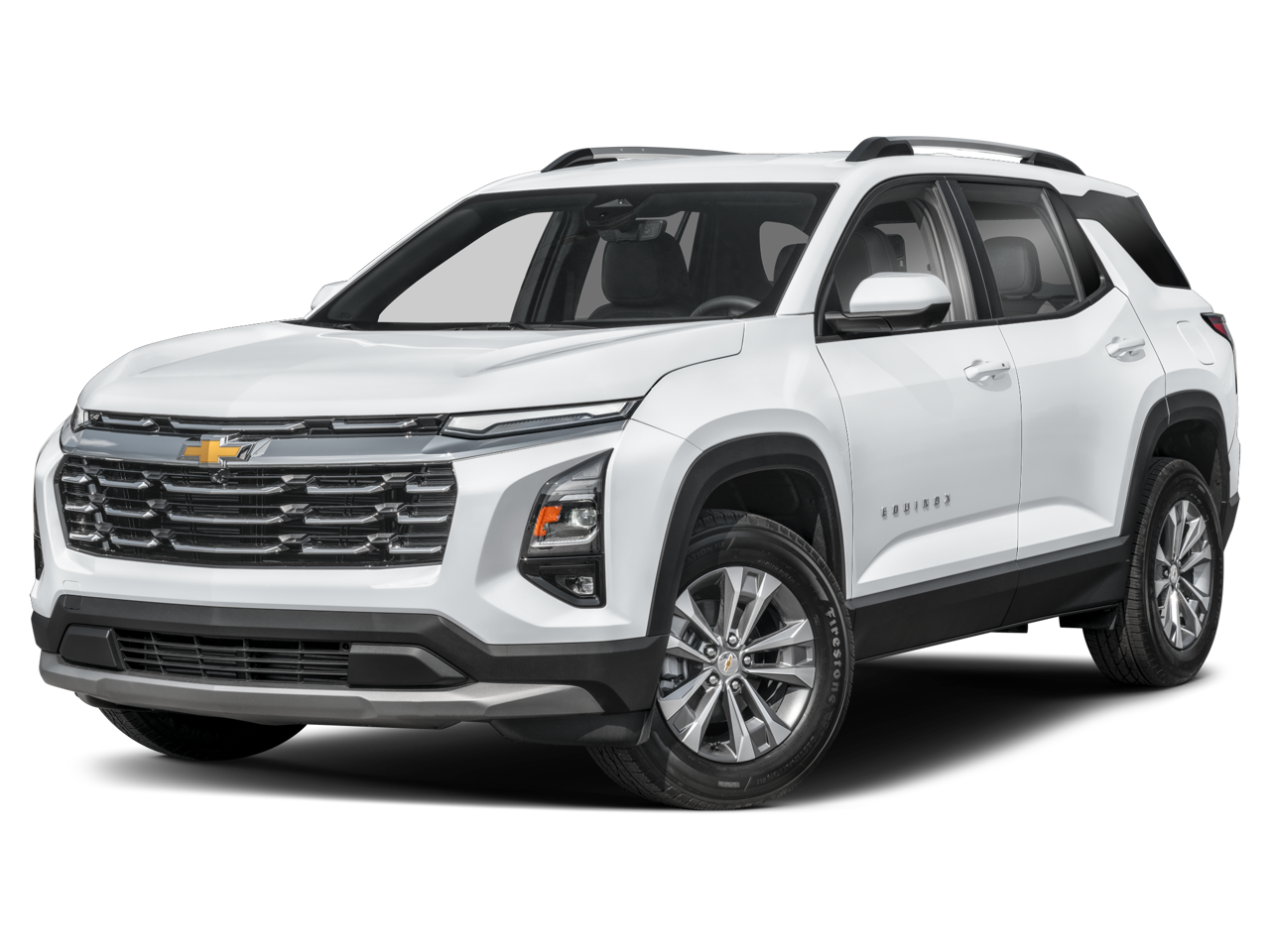2027 Chevrolet Equinox FWD LT in Summit White — front three-quarter view