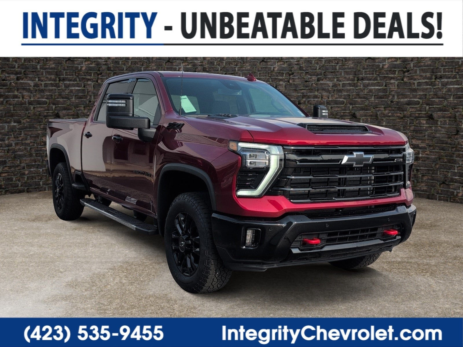 2026 Chevrolet Silverado 2500 HD LTZ in Radiant Red Tintcoat — front three-quarter view