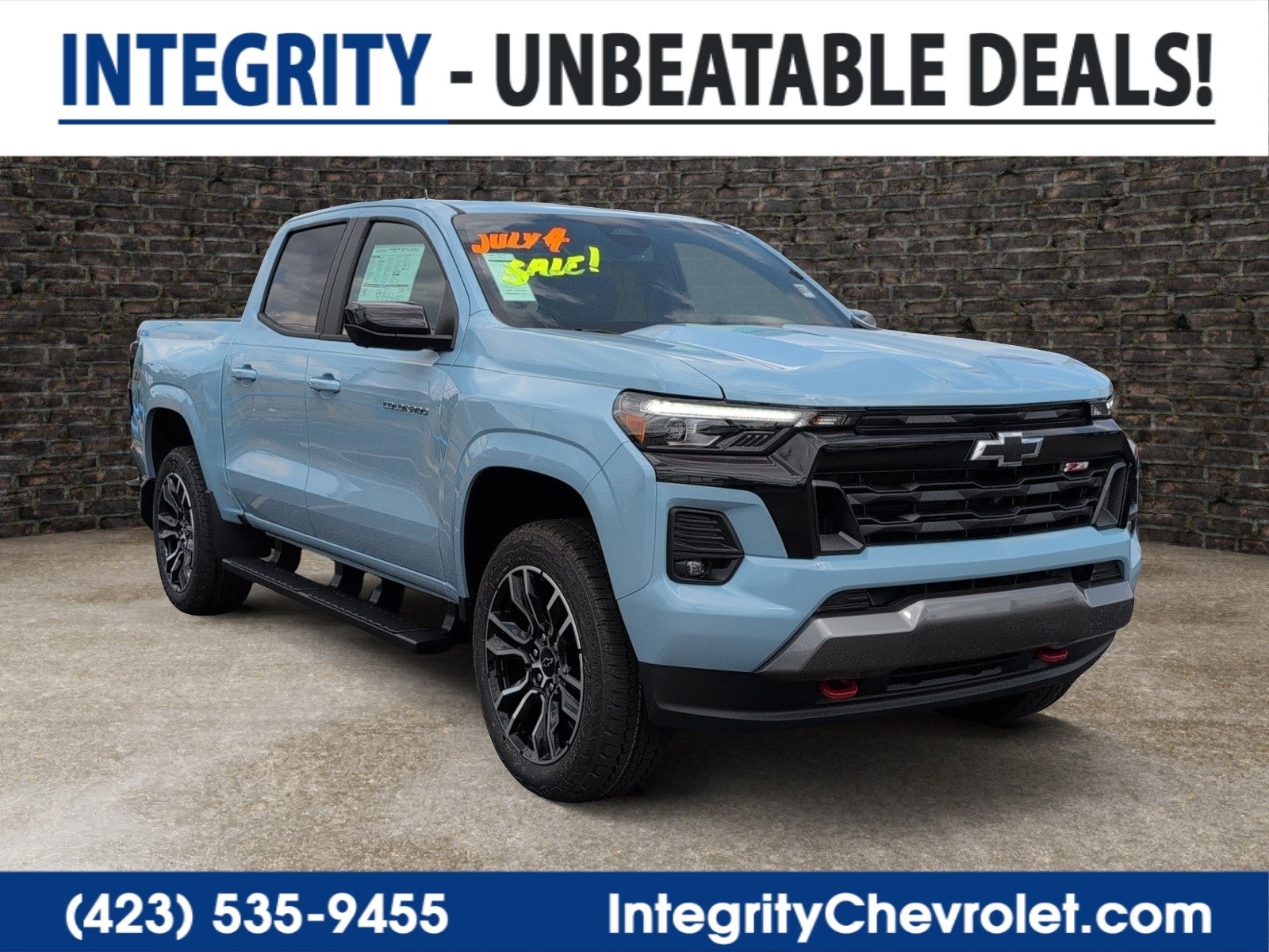 2026 Chevrolet Colorado Z71 in Snowdrift Metallic — front three-quarter view