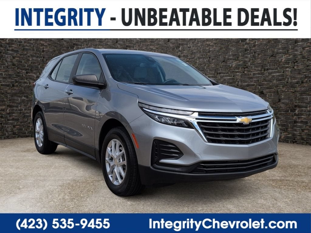 2024 Chevrolet Equinox LS in Sterling Gray Metallic — front three-quarter view