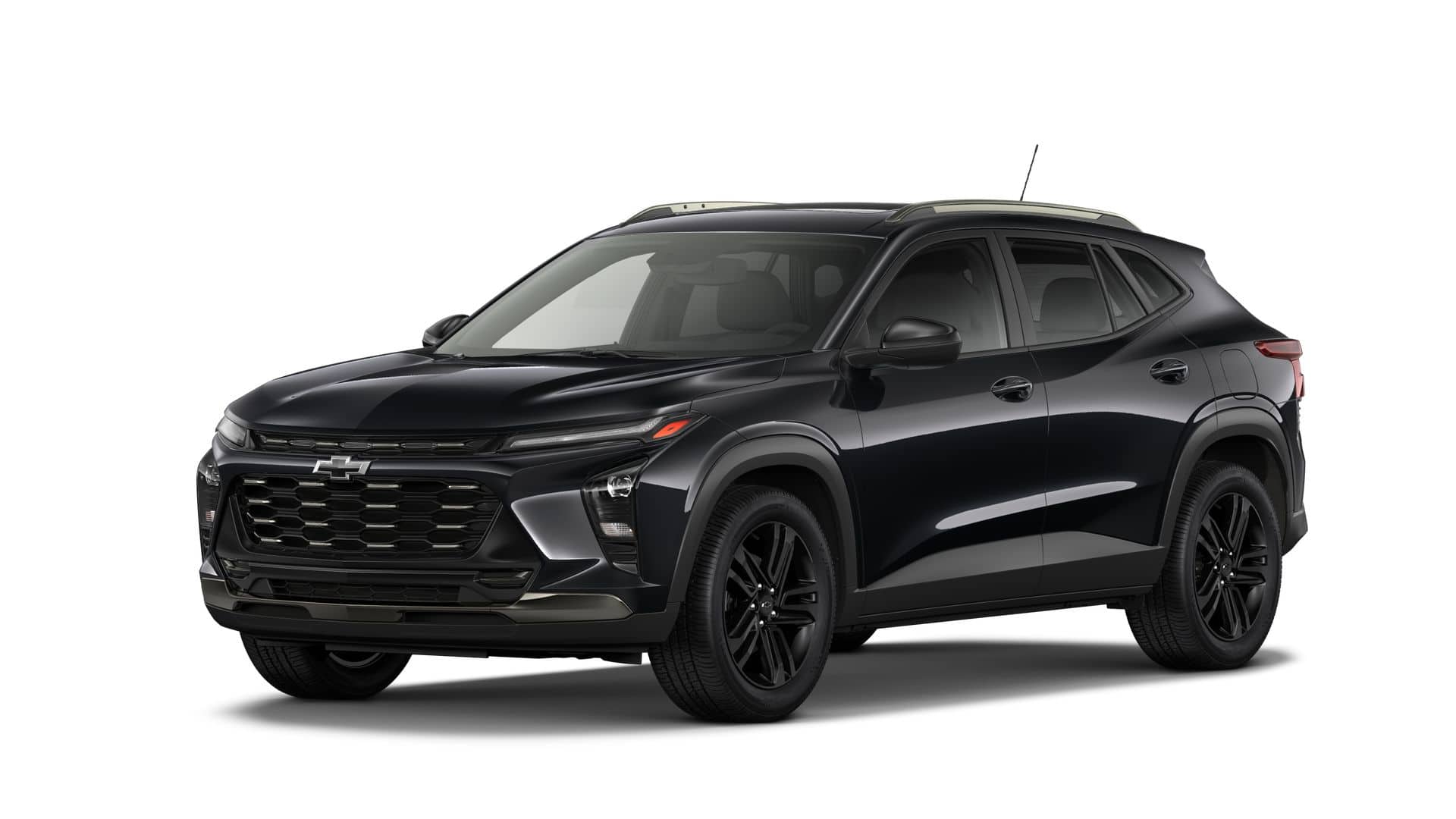 2026 Chevrolet Trax ACTIV in Mosaic Black Metallic — front three-quarter view