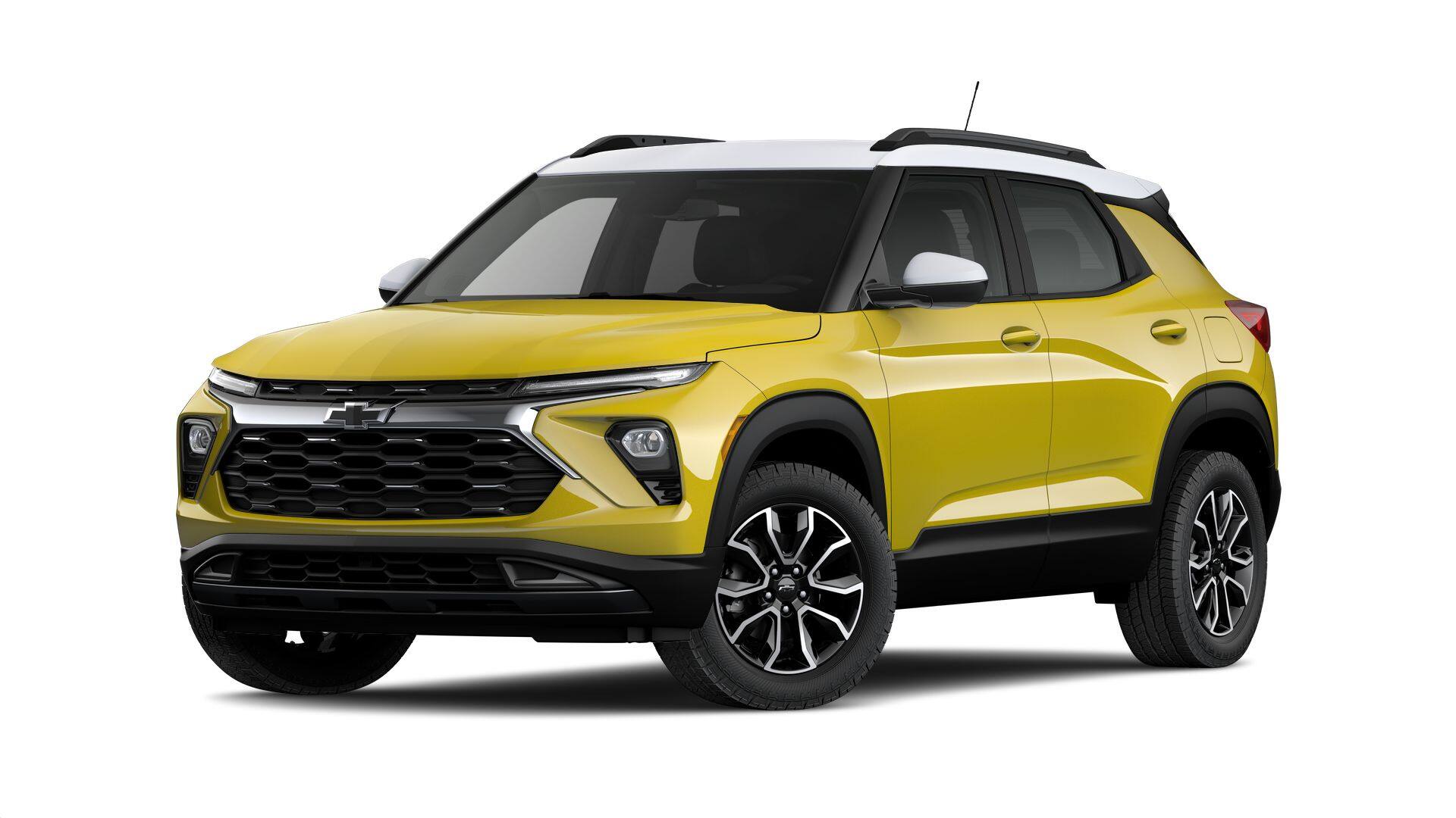 2025 Chevrolet Trailblazer ACTIV in Nitro Yellow Metallic — front three-quarter view