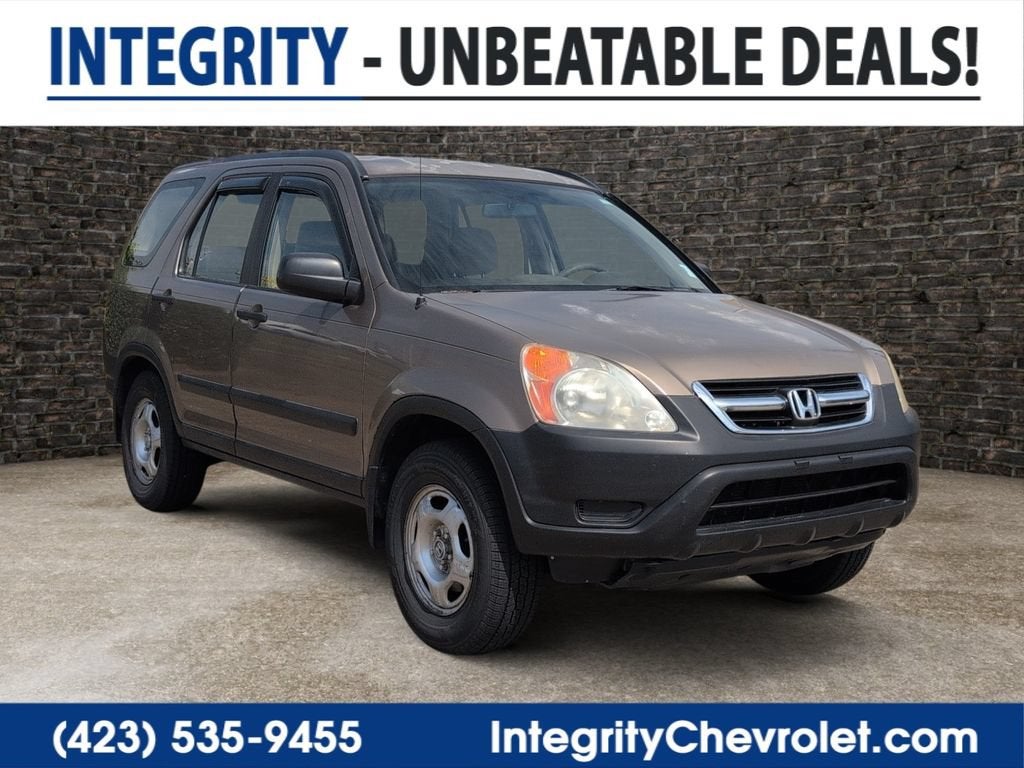 2003 Honda CR-V LX in Gold — front three-quarter view